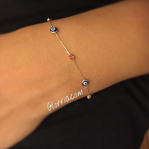 Glorria 14k Solid Gold Colored Bracelet Glorria 14k Solid Gold Colored Bracelet