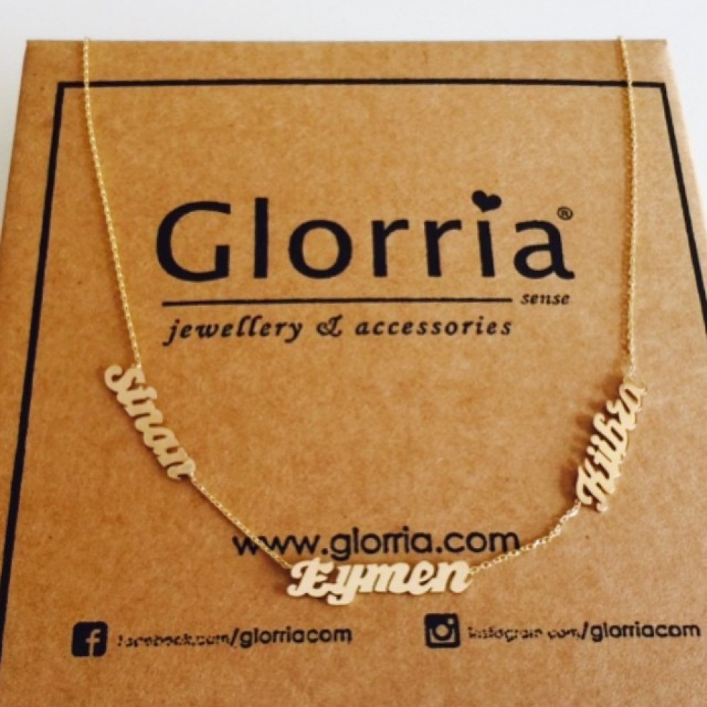 Glorria 14k Solid Gold Customize Necklace