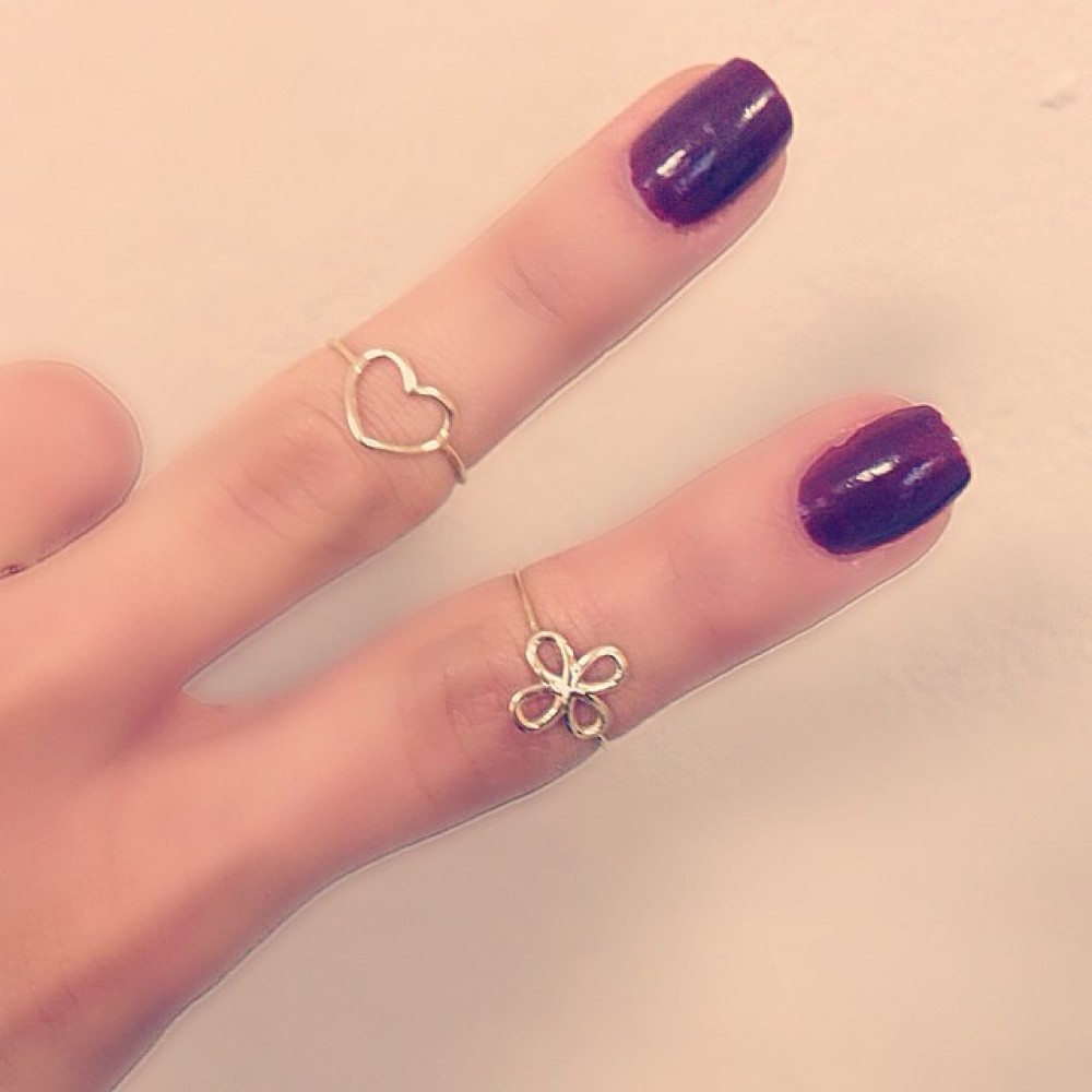 Glorria 14k Solid Gold Heart Ring Glorria 14k Solid Gold Heart Ring