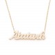 Glorria 14k Solid Gold Customize Necklace