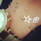 Glorria 14k Solid Gold Colored Snowflake Bracelet