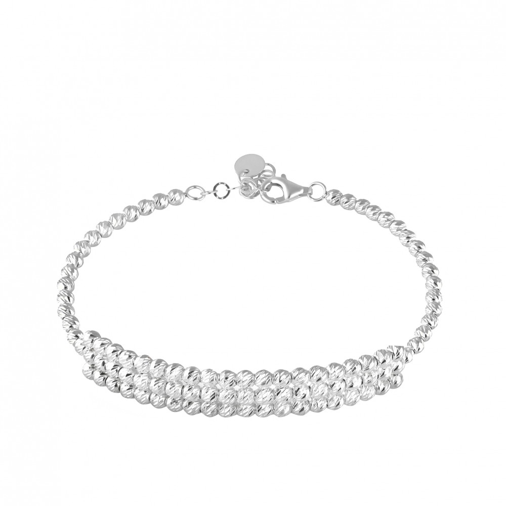 Glorria 925k Sterling Silver Dorika Cuff Bracelet