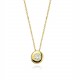 Glorria 14k Solid Gold Solitaire Necklace