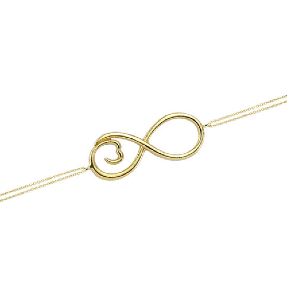 Glorria 14k Solid Gold Heartl Bracelet Glorria 14k Solid Gold Heartl Bracelet