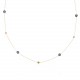 Glorria 14k Solid Gold Evil Eye Bead Necklace