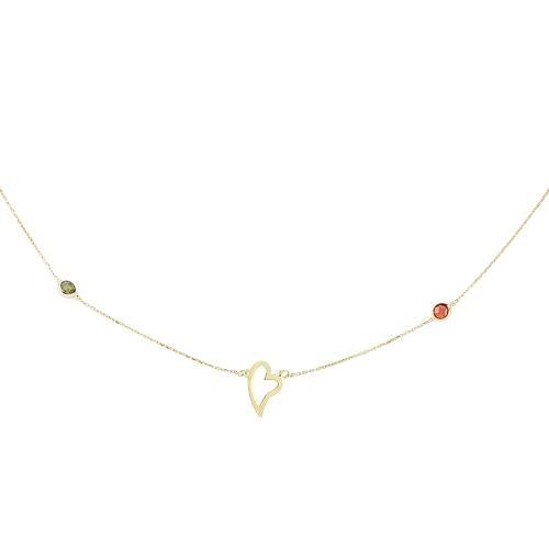 Glorria 14k Solid Gold Heart Necklace Glorria 14k Solid Gold Heart Necklace