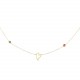 Glorria 14k Solid Gold Heart Necklace