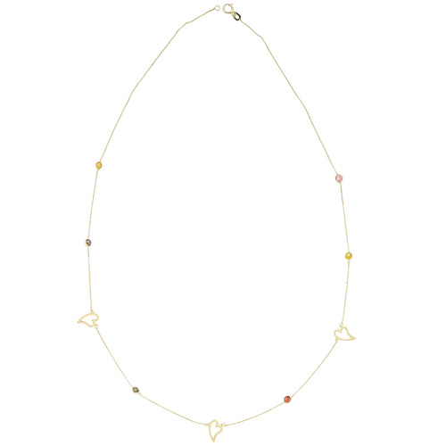 Glorria 14k Solid Gold Heart Necklace Glorria 14k Solid Gold Heart Necklace