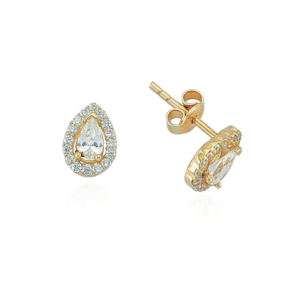 Glorria 14k Solid Gold Drop Earring