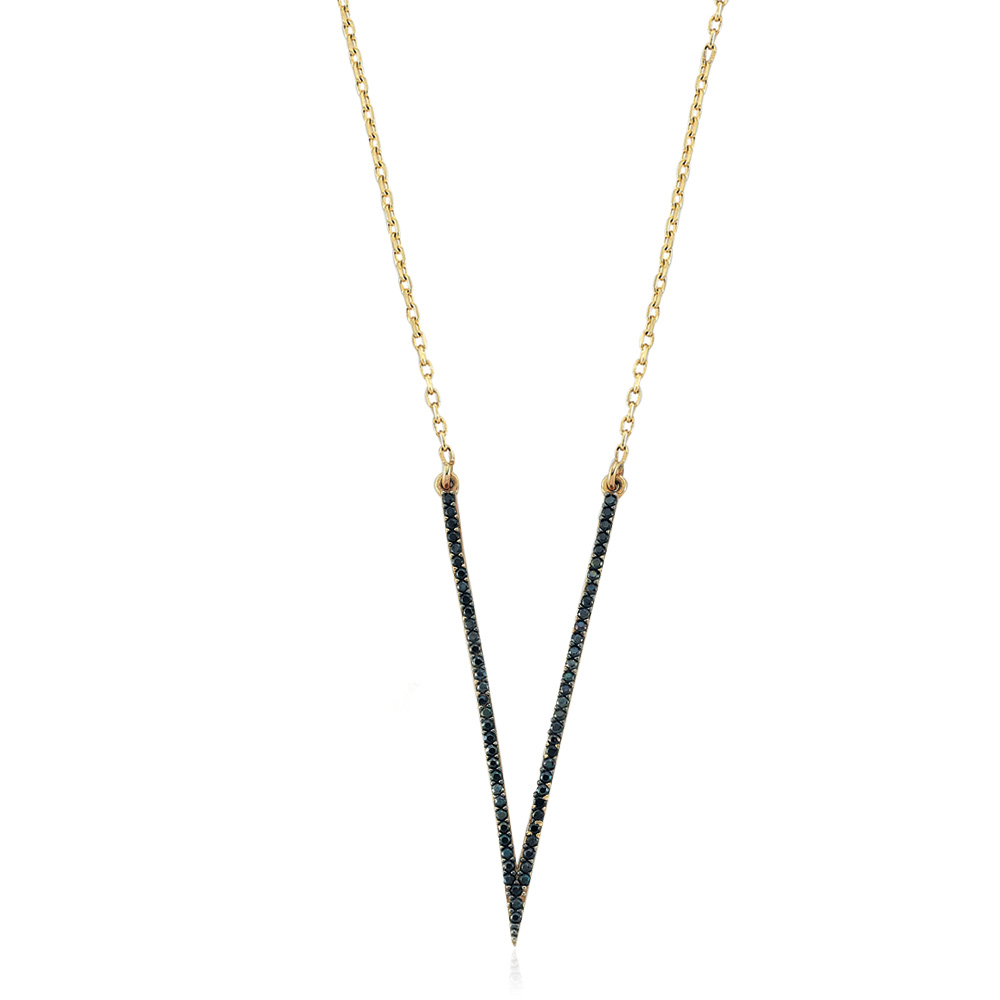 Glorria 14k Solid Gold V Necklace Glorria 14k Solid Gold V Necklace