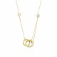 Glorria 14k Solid Gold Ring Necklace