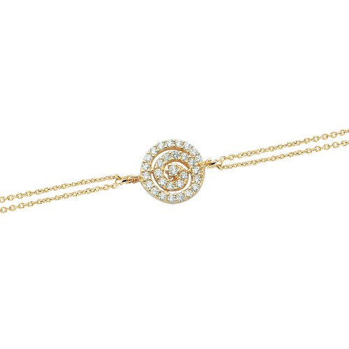 Glorria 14k Solid Gold Lava Bracelet
