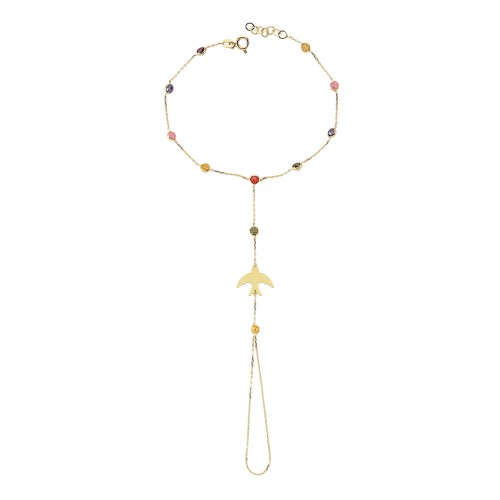 Glorria 14k Solid Gold Phoenix Bird Shahmeran Bracelet Glorria 14k Solid Gold Phoenix Bird Shahmeran Bracelet