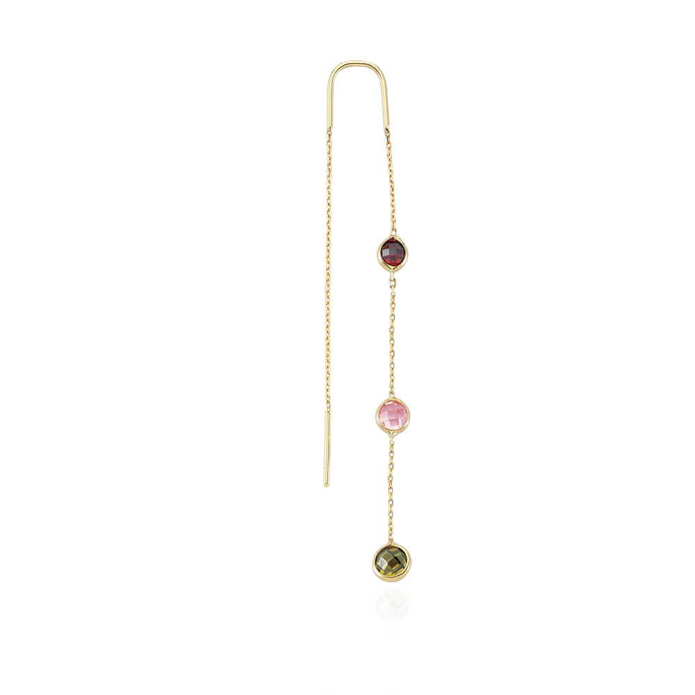 Glorria 14k Solid Gold Shake Earring