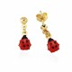 Glorria 14k Solid Gold Ladybug Earring