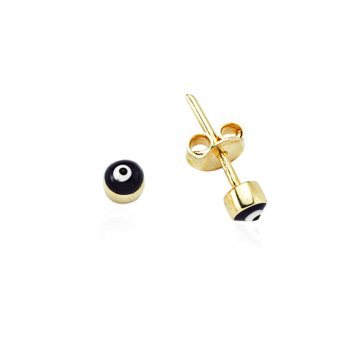 Glorria 14k Solid Gold Evil Eye Earring Glorria 14k Solid Gold Evil Eye Earring