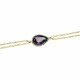 Glorria 14k Solid Gold Drop Bracelet