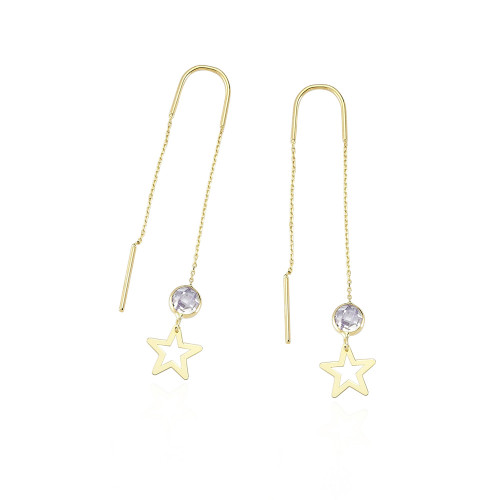 Glorria 14k Solid Gold Star Earring Glorria 14k Solid Gold Star Earring