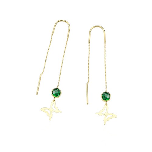 Glorria 14k Solid Gold Butterfly Earring Glorria 14k Solid Gold Butterfly Earring