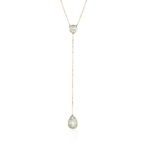 Glorria 14k Solid Gold Shake Drop Necklace Glorria 14k Solid Gold Shake Drop Necklace