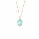 Glorria 14k Solid Gold Drop Necklace