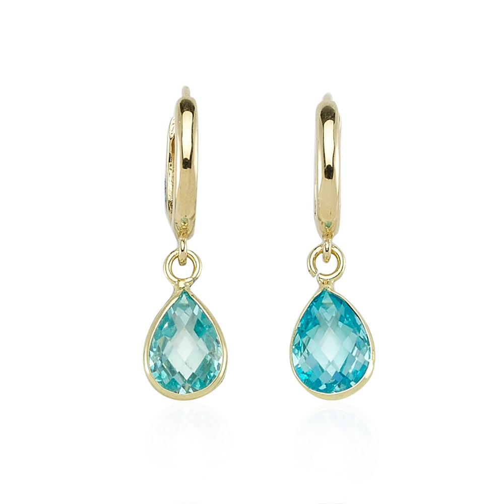 Glorria 14k Solid Gold Drop Earring