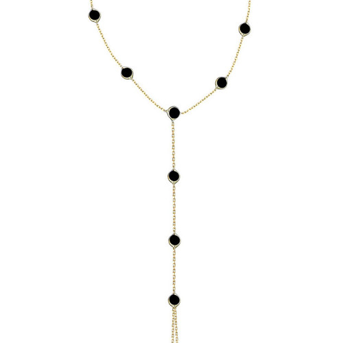 Glorria 14k Solid Gold Black Pave Shahmaran Glorria 14k Solid Gold Black Pave Shahmaran