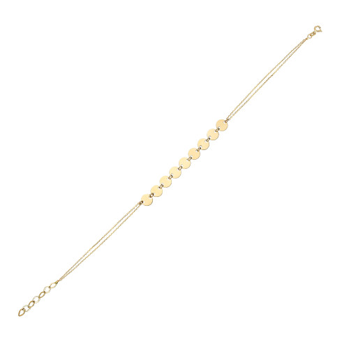 Glorria 14k Solid Gold Plate Bracelet Glorria 14k Solid Gold Plate Bracelet