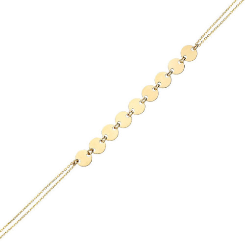 Glorria 14k Solid Gold Plate Bracelet Glorria 14k Solid Gold Plate Bracelet