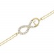 Glorria 14k Solid Gold Infinity Bracelet - GIFT SET