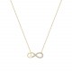 Glorria 14k Solid Gold Infinity Necklace - GIFT SET