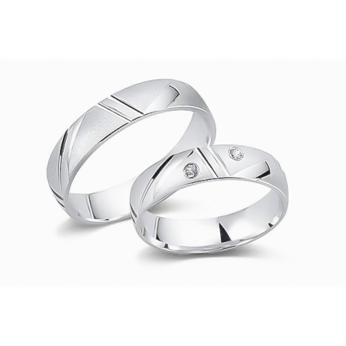 Glorria 925k Sterling Silver 5 mm Double Wedding Ring Glorria 925k Sterling Silver 5 mm Double Wedding Ring