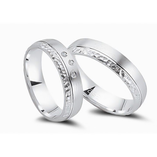 Glorria 925k Sterling Silver 5 mm Double Wedding Ring