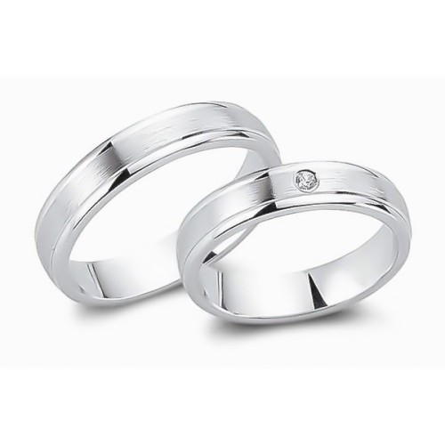 Glorria 925k Sterling Silver 4,5 mm Double Wedding Ring Glorria 925k Sterling Silver 4,5 mm Double Wedding Ring