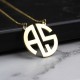 Glorria 925k Sterling Silver Two Letter Necklace