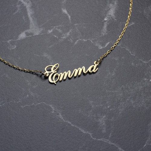 Glorria 925k Sterling Silver Personalized Name Necklace