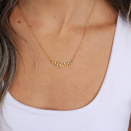 Glorria 925k Sterling Silver Custom Initial Necklace