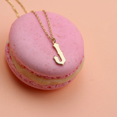Glorria 925k Sterling Silver Letter Necklace Glorria 925k Sterling Silver Letter Necklace