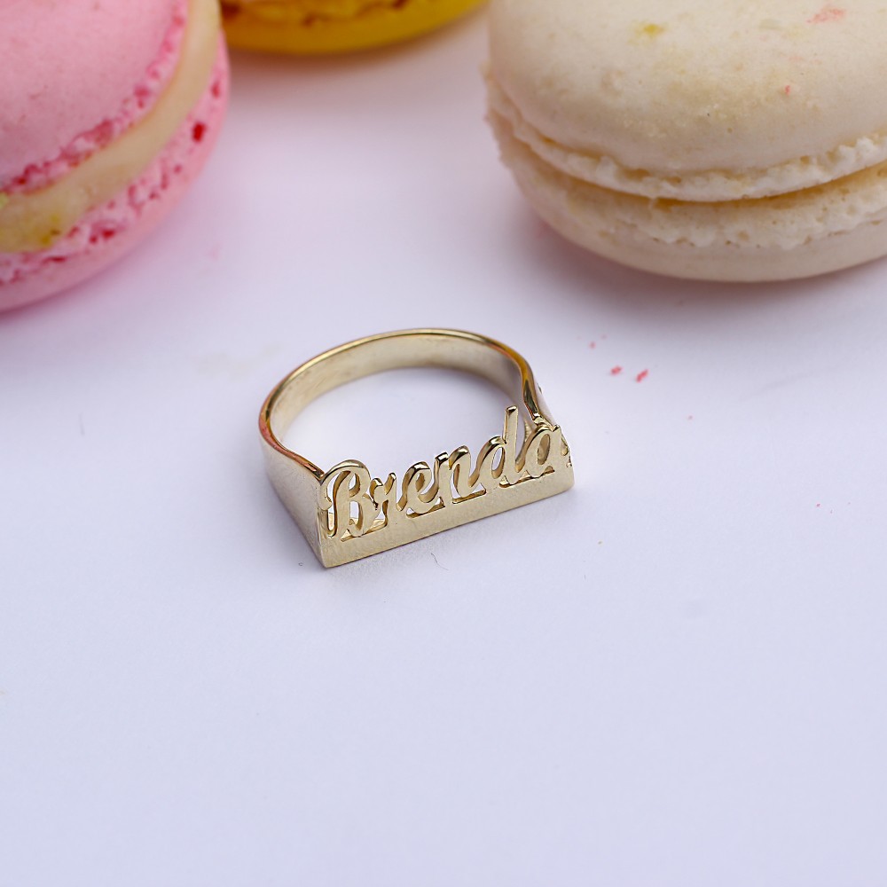 Glorria 925k Sterling Silver Personalized Ring