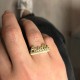 Glorria 925k Sterling Silver Personalized Ring