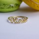 Glorria 925k Sterling Silver Handwrite Name Ring