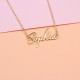 Glorria 925k Sterling Silver Modern Name Necklace