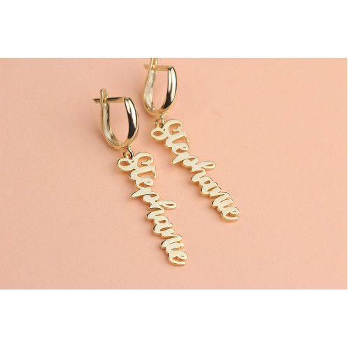 Glorria 925k Sterling Silver Personal Handwritten Hoop Earrings Glorria 925k Sterling Silver Personal Handwritten Hoop Earrings