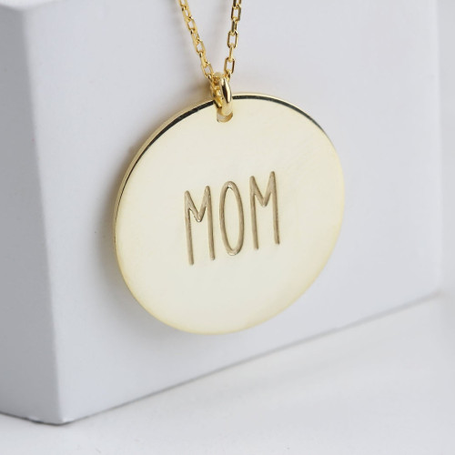 Glorria 925k Sterling Silver Personalized Name Circle Necklace Glorria 925k Sterling Silver Personalized Name Circle Necklace