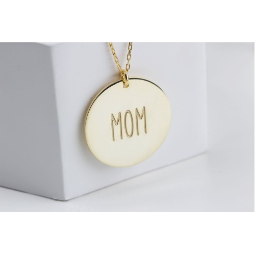 Glorria 925k Sterling Silver Personalized Name Circle Necklace Glorria 925k Sterling Silver Personalized Name Circle Necklace