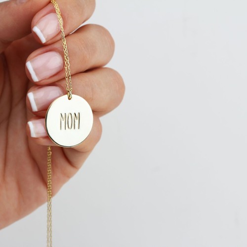 Glorria 925k Sterling Silver Personalized Name Circle Necklace