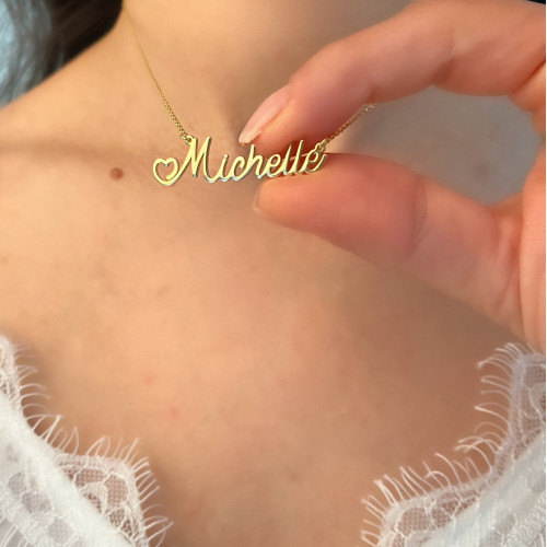 Glorria 925k Sterling Silver Personalized Handwritten Name Necklace Glorria 925k Sterling Silver Personalized Handwritten Name Necklace