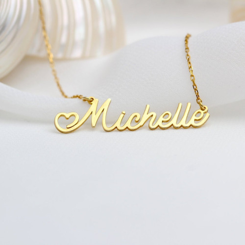 Glorria 925k Sterling Silver Personalized Handwritten Name Necklace Glorria 925k Sterling Silver Personalized Handwritten Name Necklace