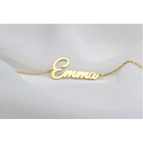 Glorria 925k Sterling Silver Personalized Handwritten Name Bracelet Glorria 925k Sterling Silver Personalized Handwritten Name Bracelet