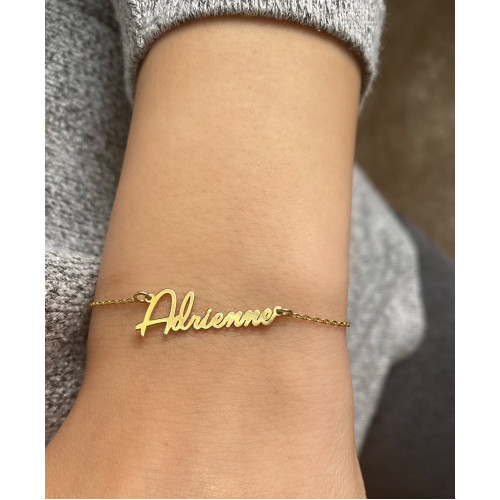Glorria 925k Sterling Silver Personalized Handwritten Name Bracelet Glorria 925k Sterling Silver Personalized Handwritten Name Bracelet